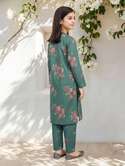 2 Piece Lawn Slub Suit (Pret)