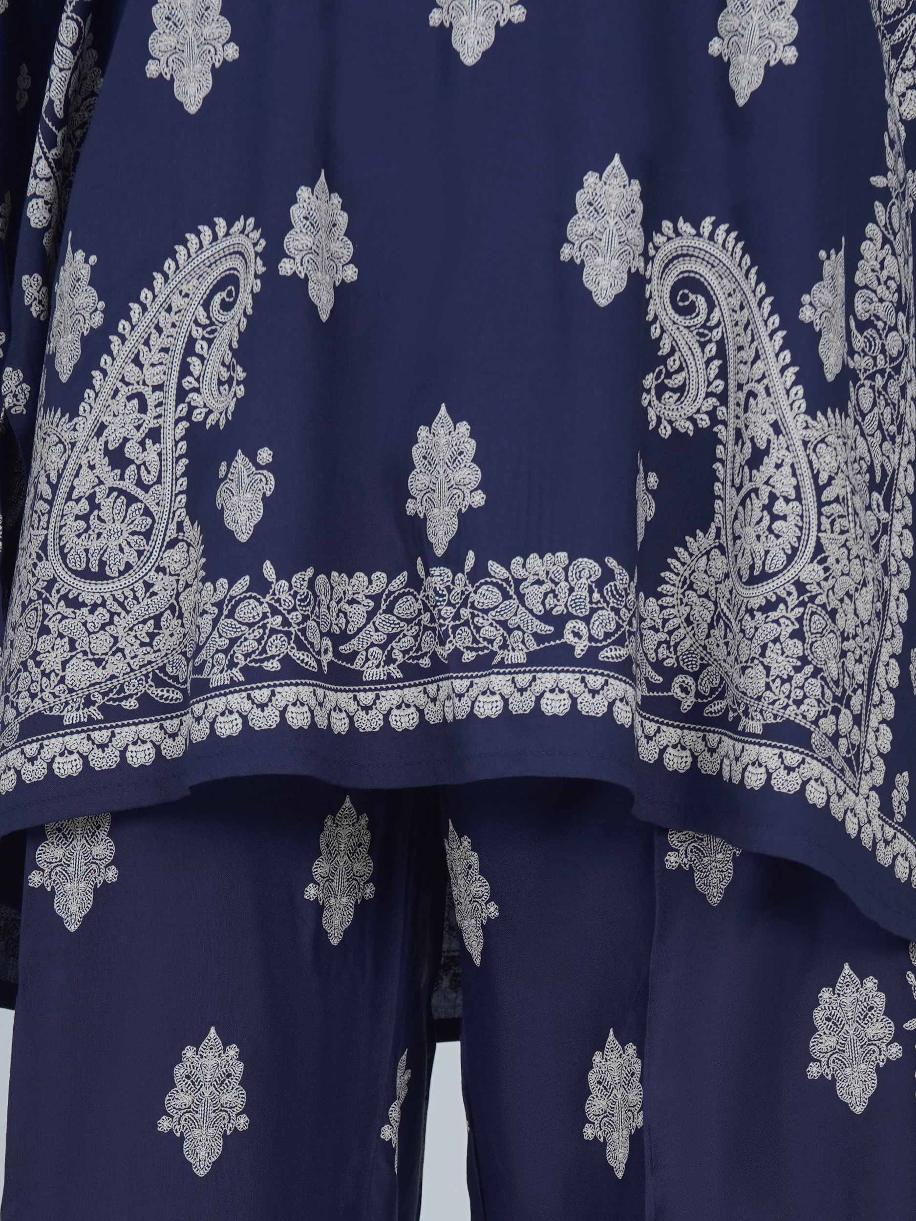 Viscose Co-ord Set- Embroidered