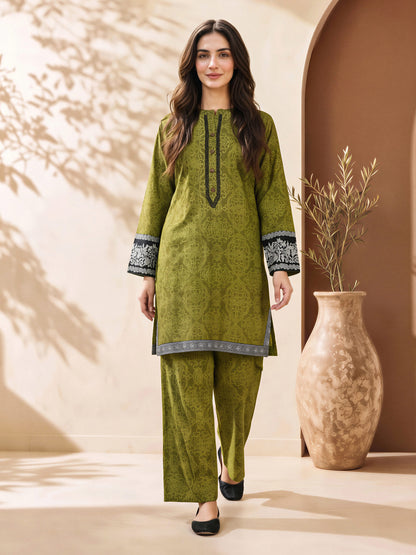 Dobby Co-ord Set- Embroidered
