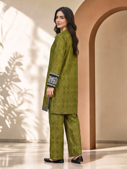 Dobby Co-ord Set- Embroidered