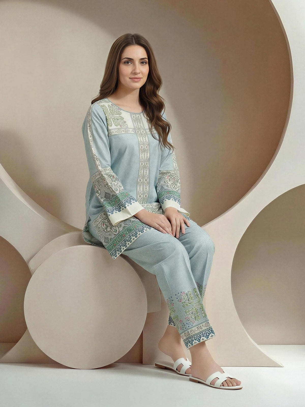 Lawn Slub Co-ord set