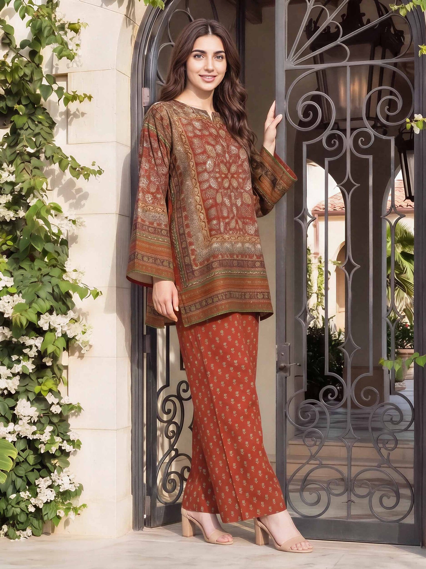 Poly Lawn Co-ord Set