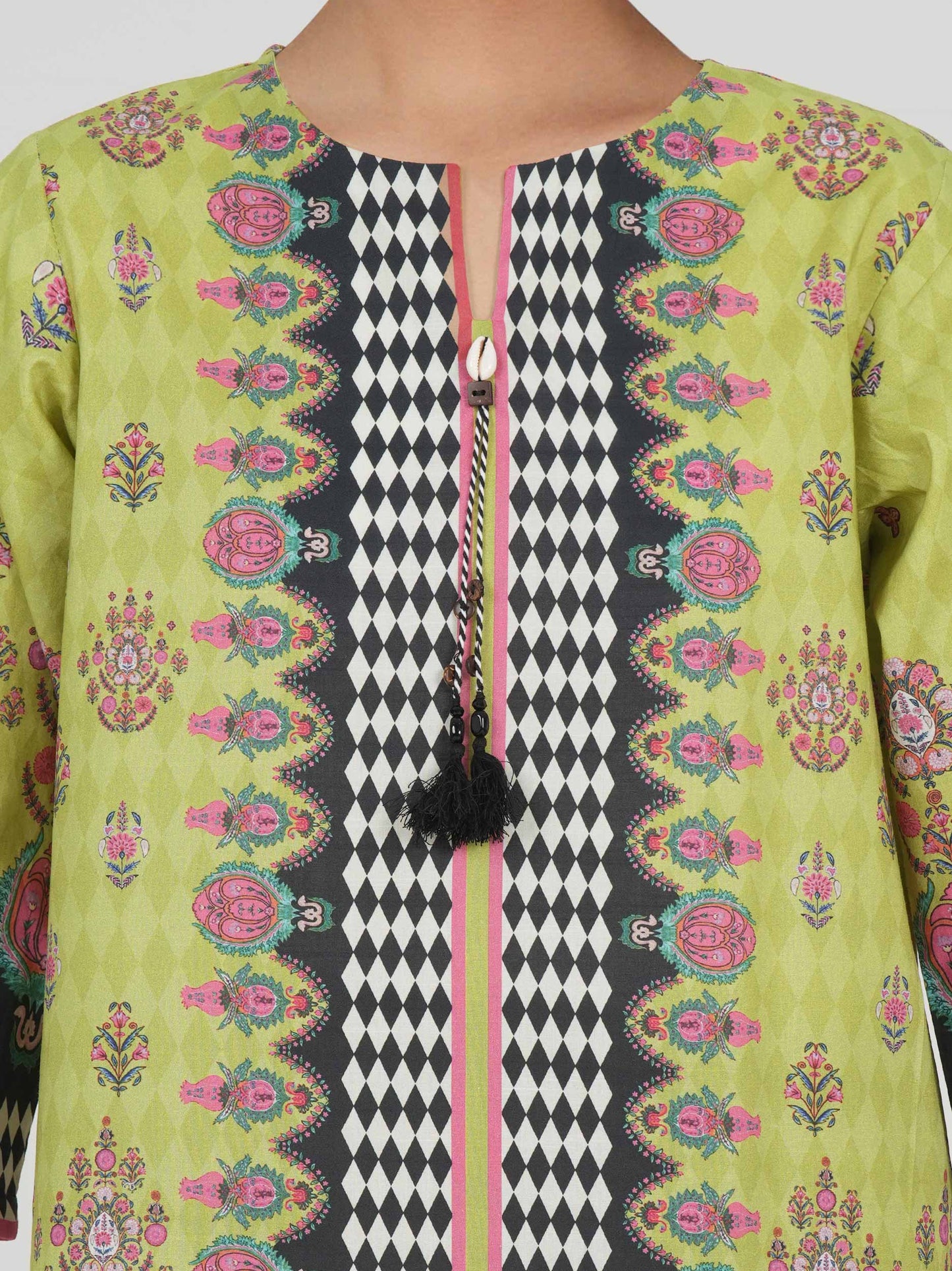 2 Piece Lawn Slub Suit (Pret)