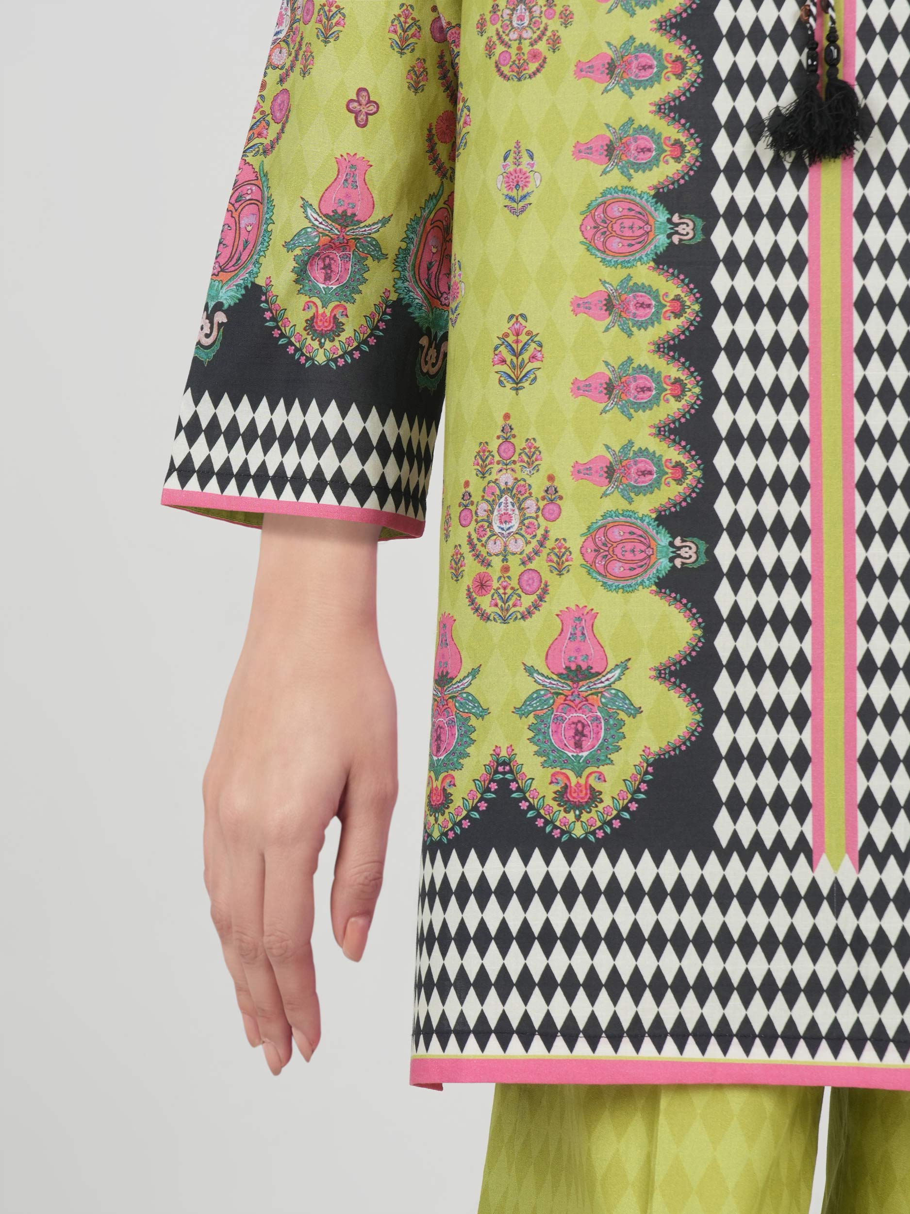 2 Piece Lawn Slub Suit (Pret)