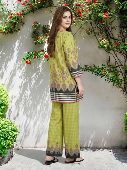 2 Piece Lawn Slub Suit (Pret)