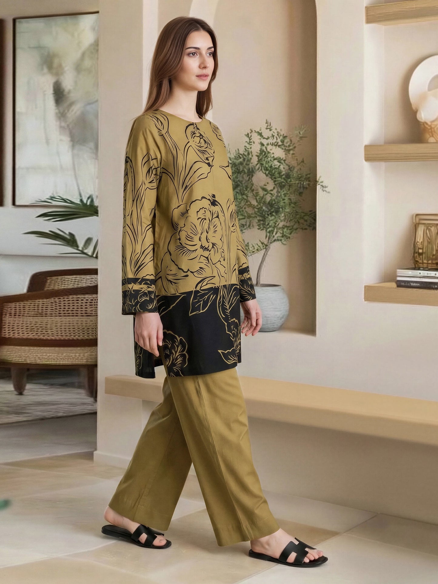 Lawn Slub Co-ord Set