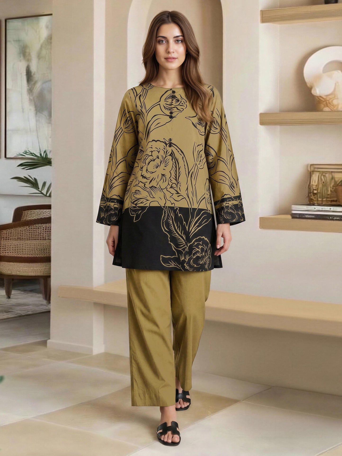 Lawn Slub Co-ord Set