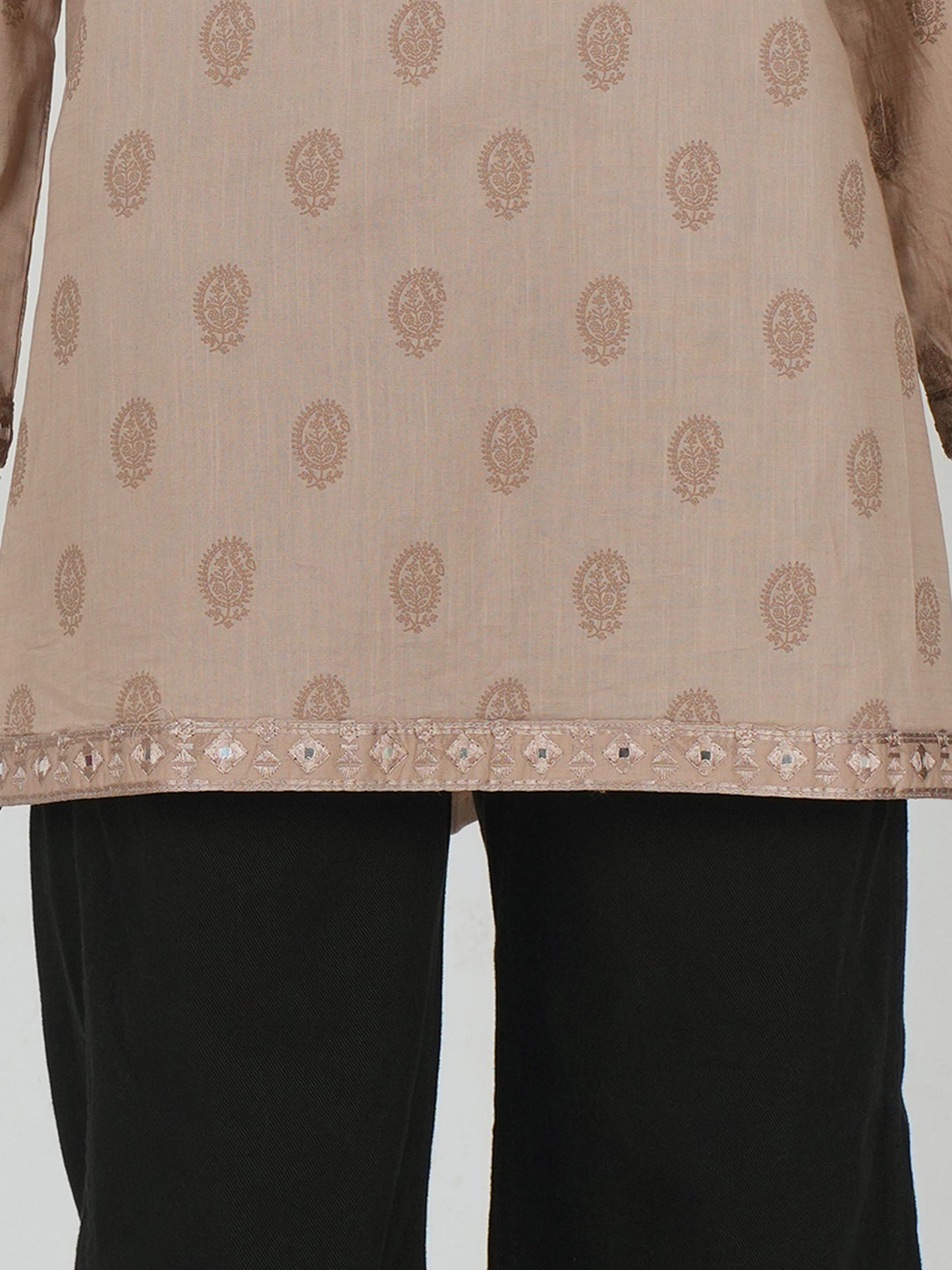 Lawn Slub Kurti- Embroidered (Pret)