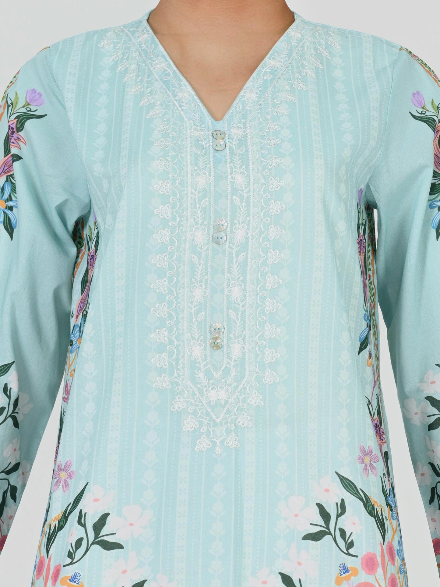 Lawn Kurti- Embroidered (Pret)