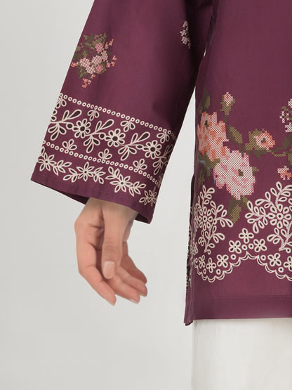 Lawn Slub Kurti (Pret)
