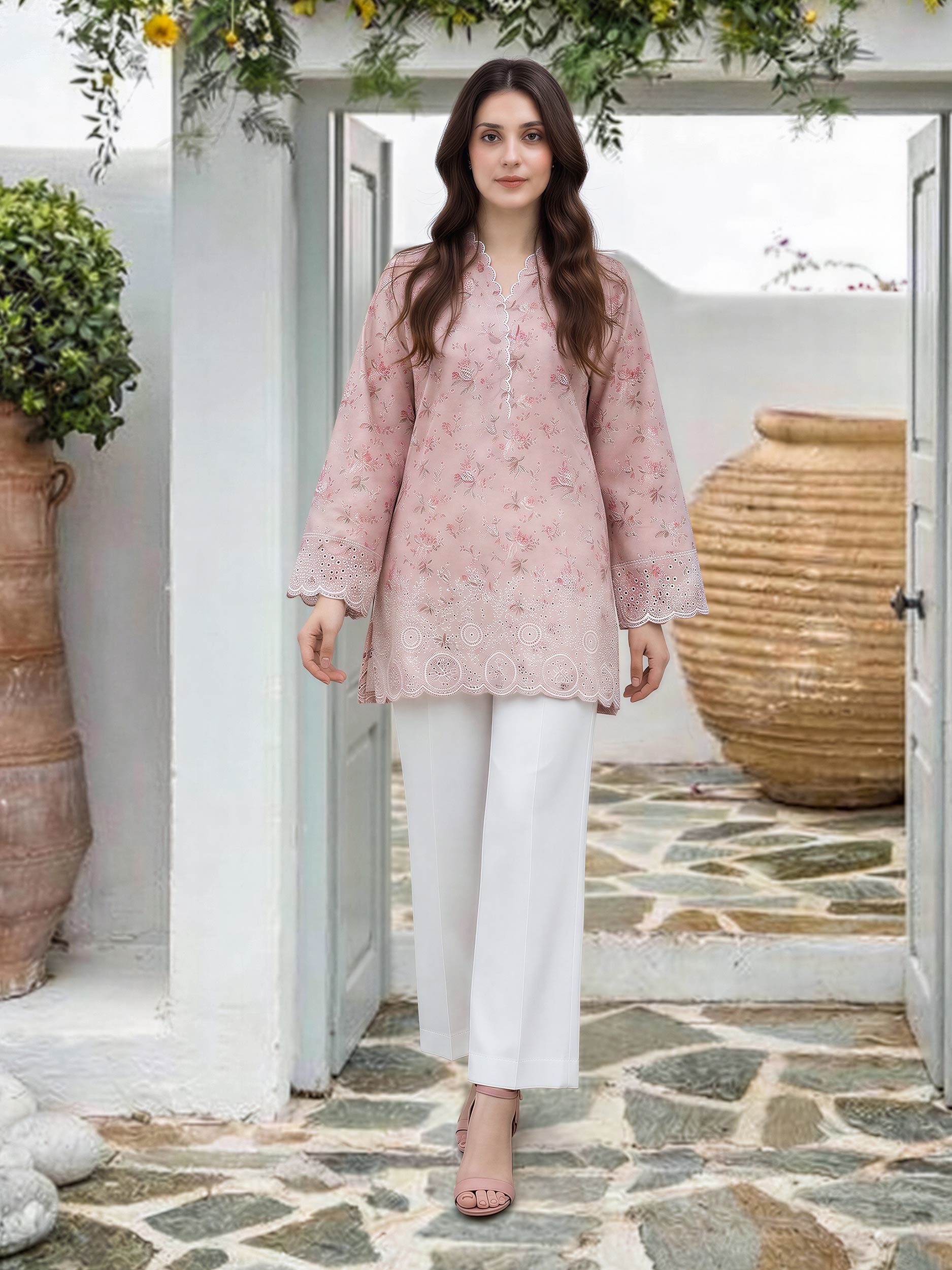 Lawn Kurti- Embroidered (Pret)