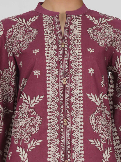 Lawn Slub Kurti (Pret)