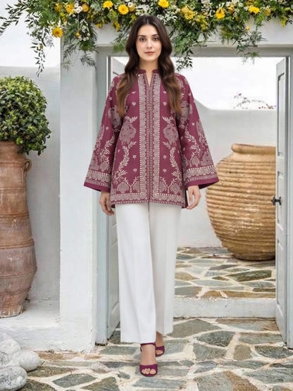 Lawn Slub Kurti (Pret)