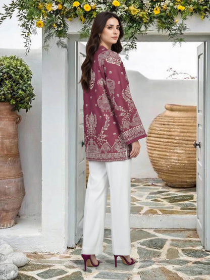 Lawn Slub Kurti (Pret)