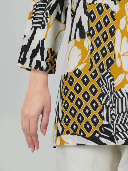 Lawn Slub Kurti (Pret)