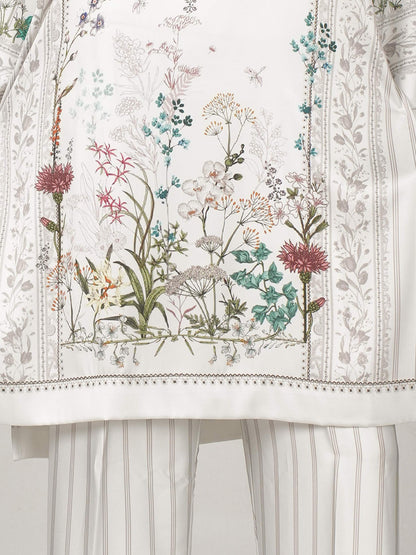 2 Piece Silk Suit- Embellished (Pret)