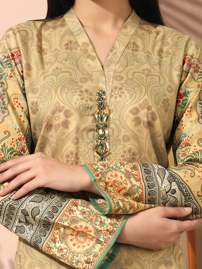 2 Piece Silk Suit- Embellished (Pret)