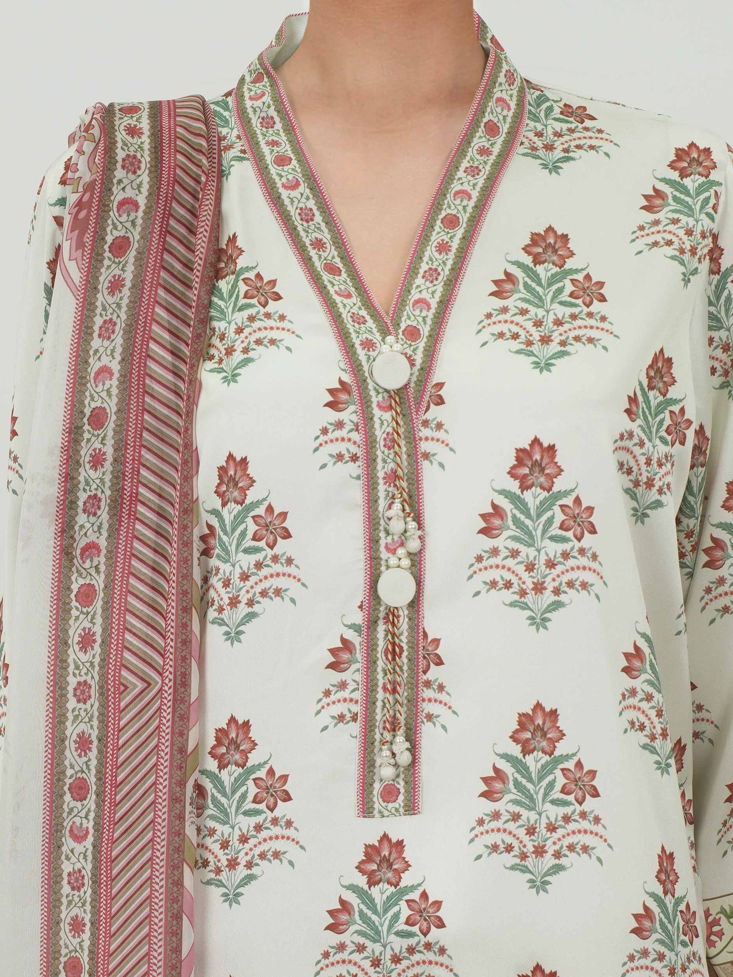 3 Piece Silk Suit- (Pret)