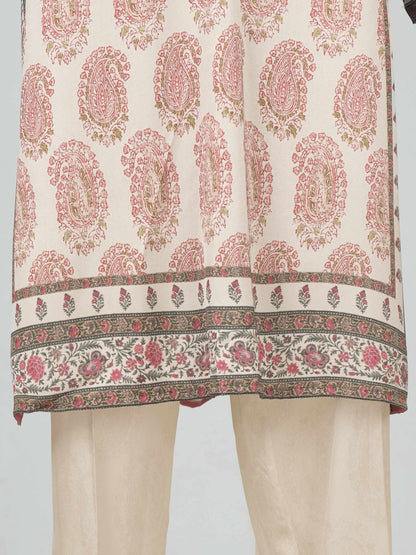 3 Piece Silk Suit- Embroidered (Pret)