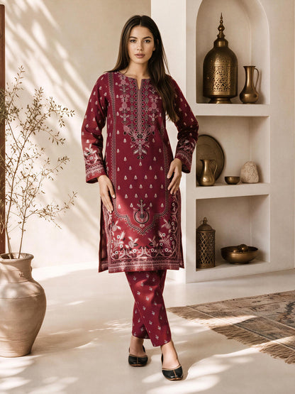 2 Piece Slub Khaddar Suit (Pret)