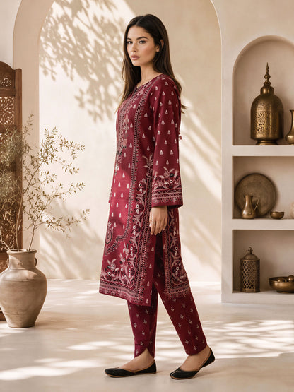 2 Piece Slub Khaddar Suit (Pret)