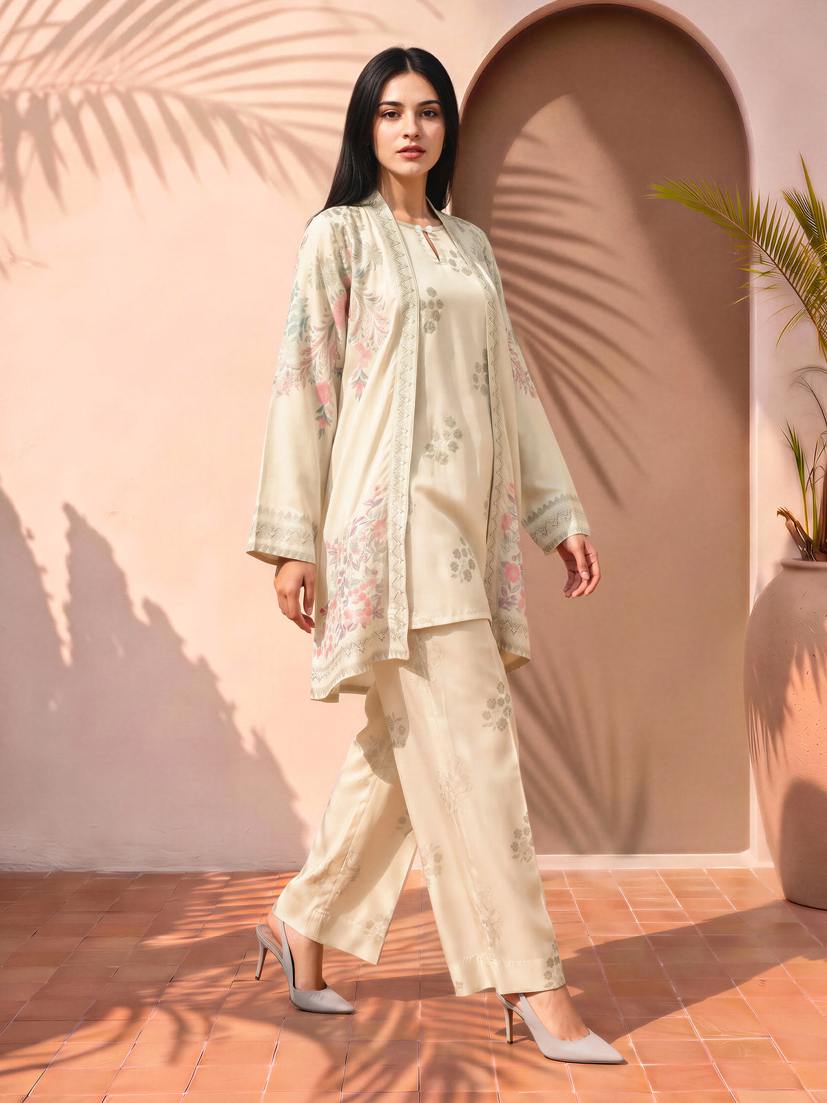 2 Piece Silk Suit (Pret)