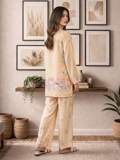 Silk Co-ord Set- Embroidered