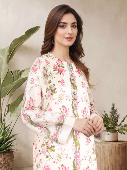 2 Piece Silk Suit- Embellished (Pret)