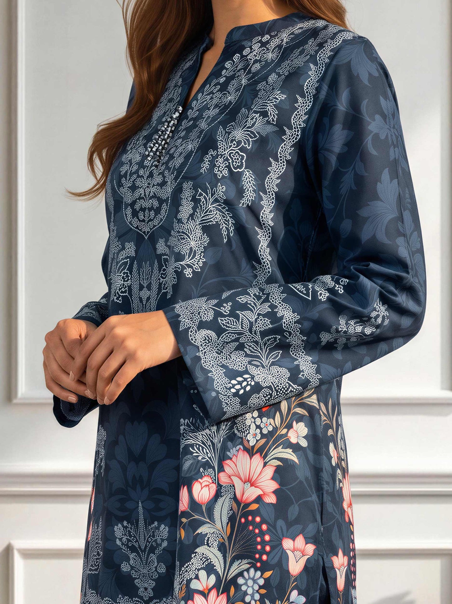 2 Piece Silk Suit (Pret)