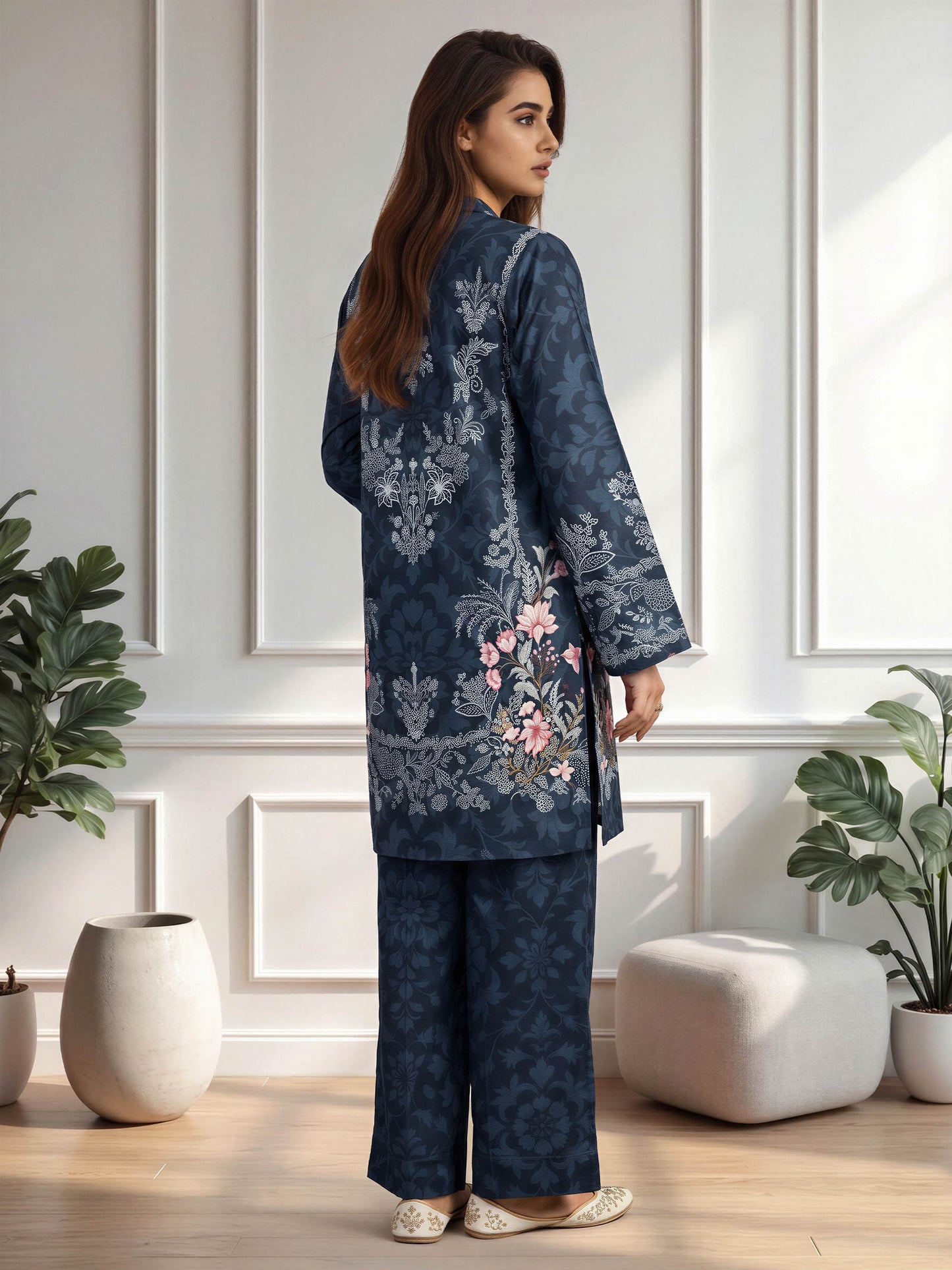 2 Piece Silk Suit (Pret)