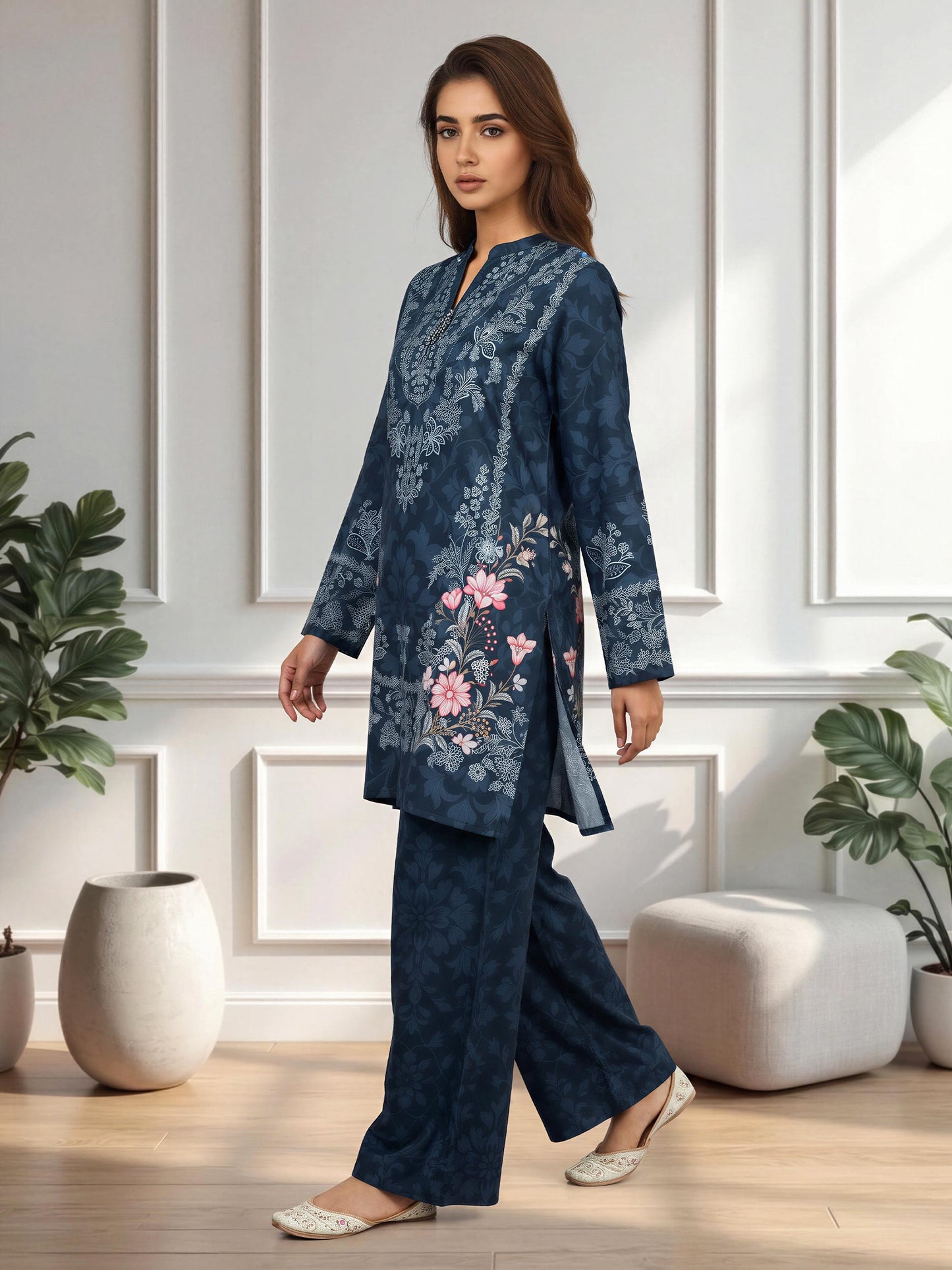 2 Piece Silk Suit (Pret)