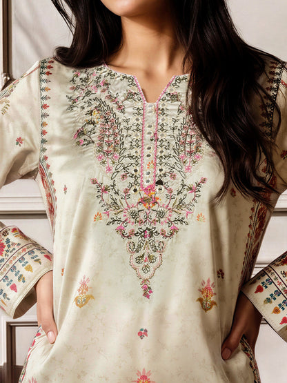 Silk Co-ord Set- Embroidered