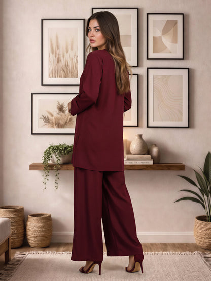 Grip Texture Co-ord Set- Embellished