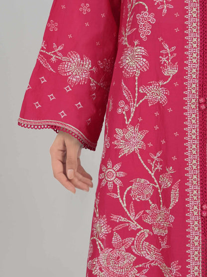 3 Piece Lawn Suit- Embroidered (Pret)