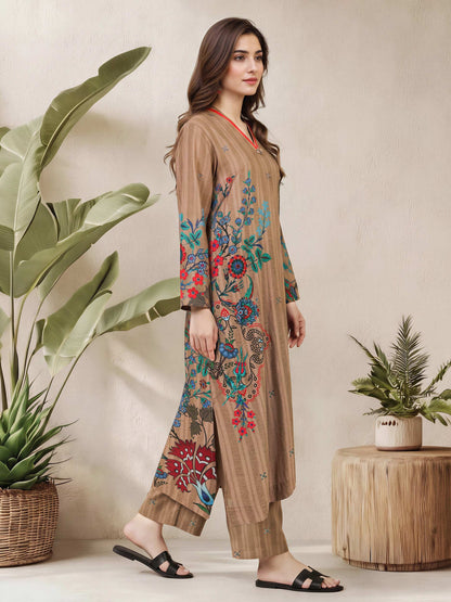 2 Piece Viscose Cotton Suit (Pret)