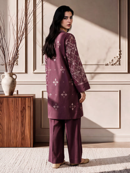 2 Piece Crepe Suit- Embroidered (Pret)