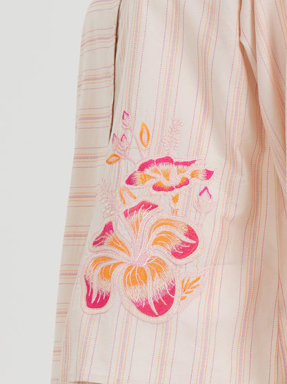 Yarn Dyed Kurti- Embroidered (Pret)