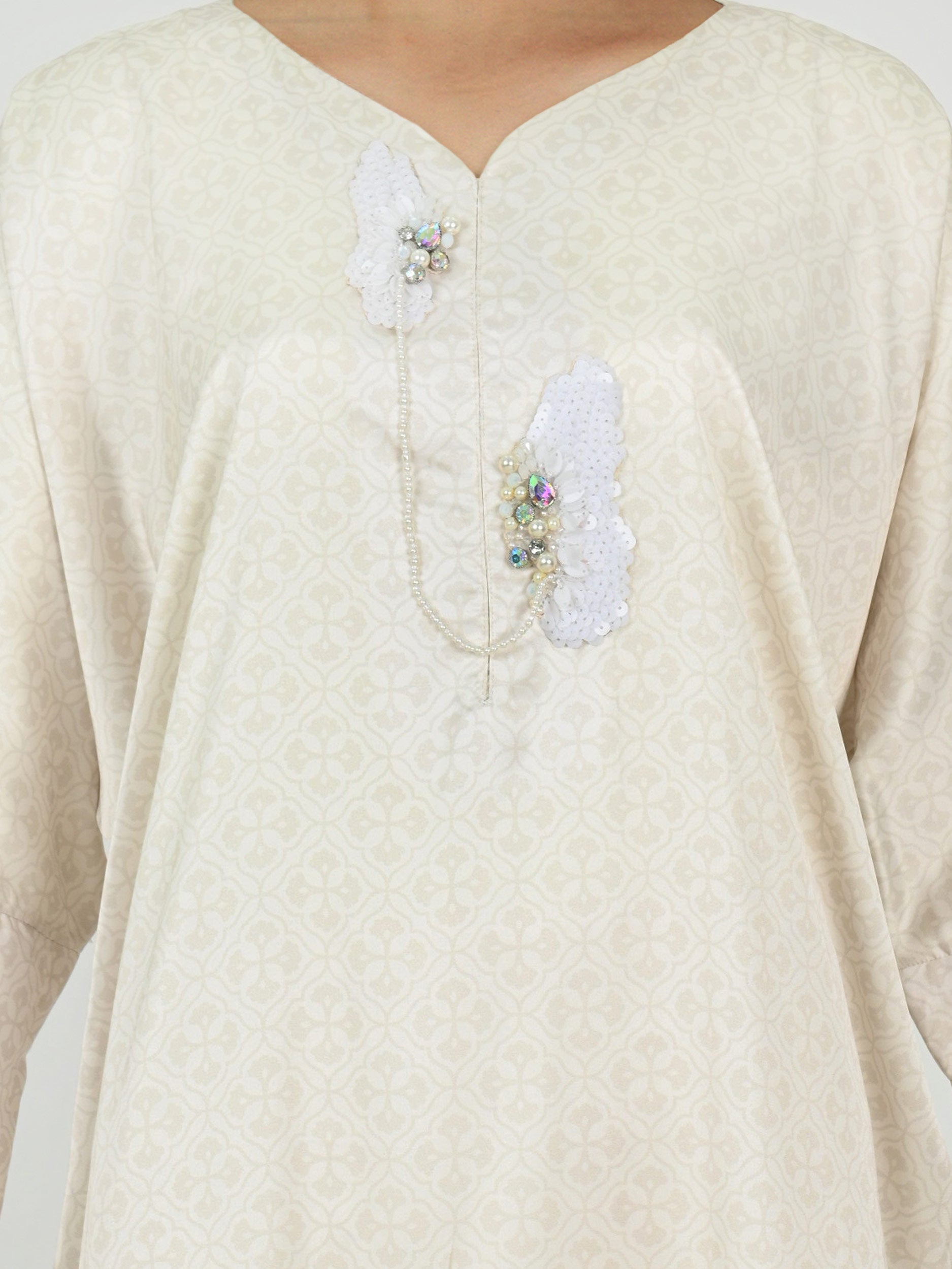 2 Piece Silk Suit- Embellished (Pret)
