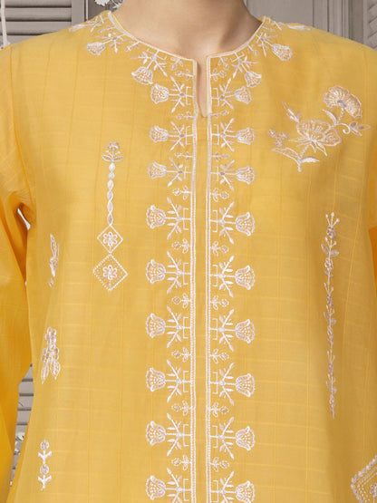 Lawn Texture Kurti- Embroidered (Pret)