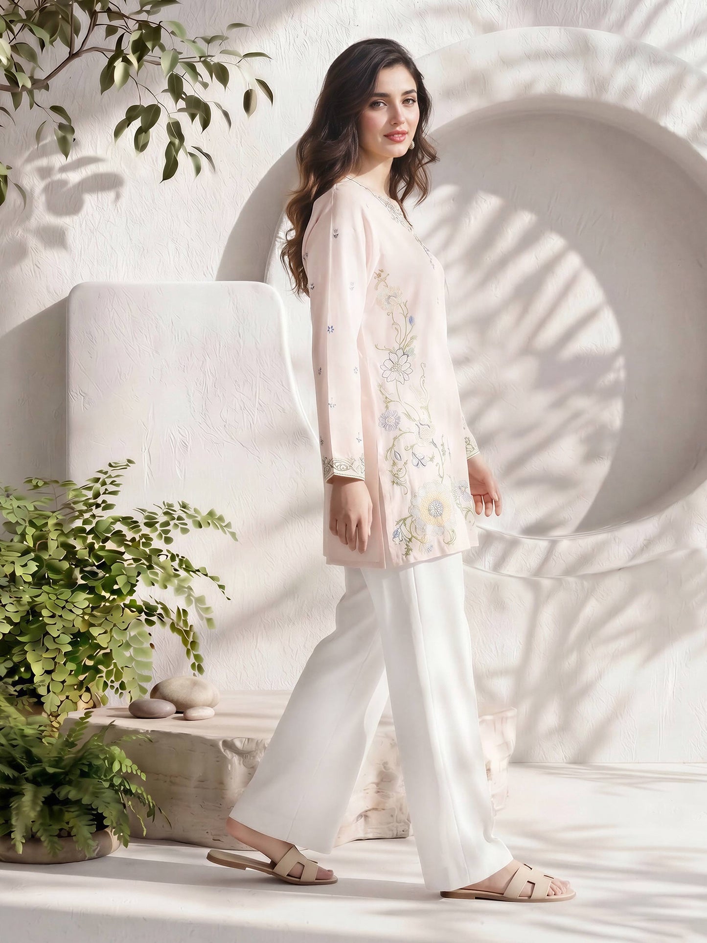 Lawn Kurti- Embroidered (Pret)