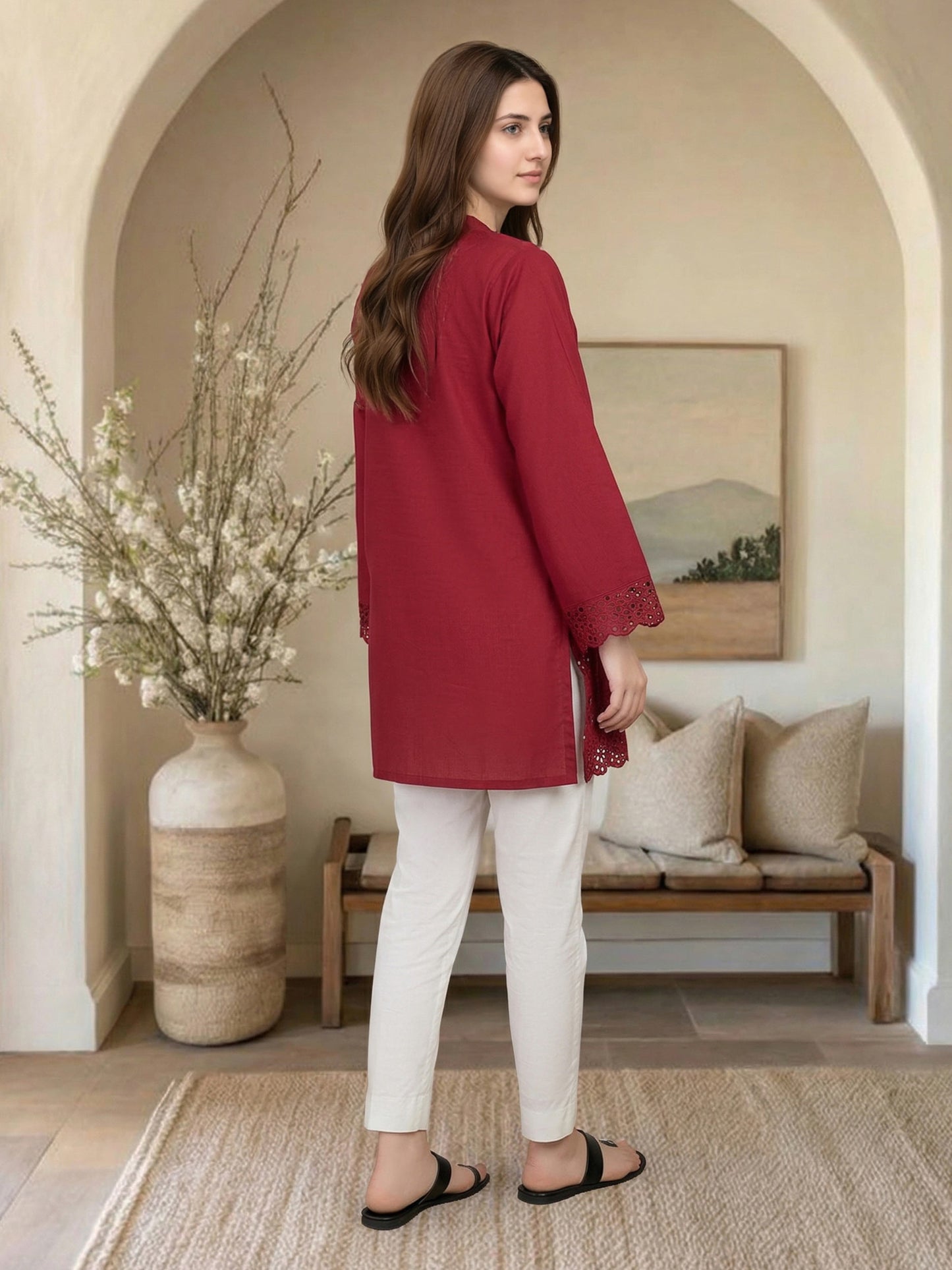 Lawn Kurti- Embroidered ( Pret)