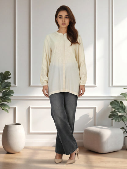 Viscose Kurti- Embroidered (Pret)