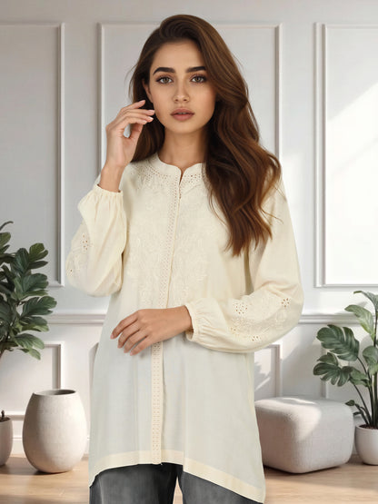 Viscose Kurti- Embroidered (Pret)