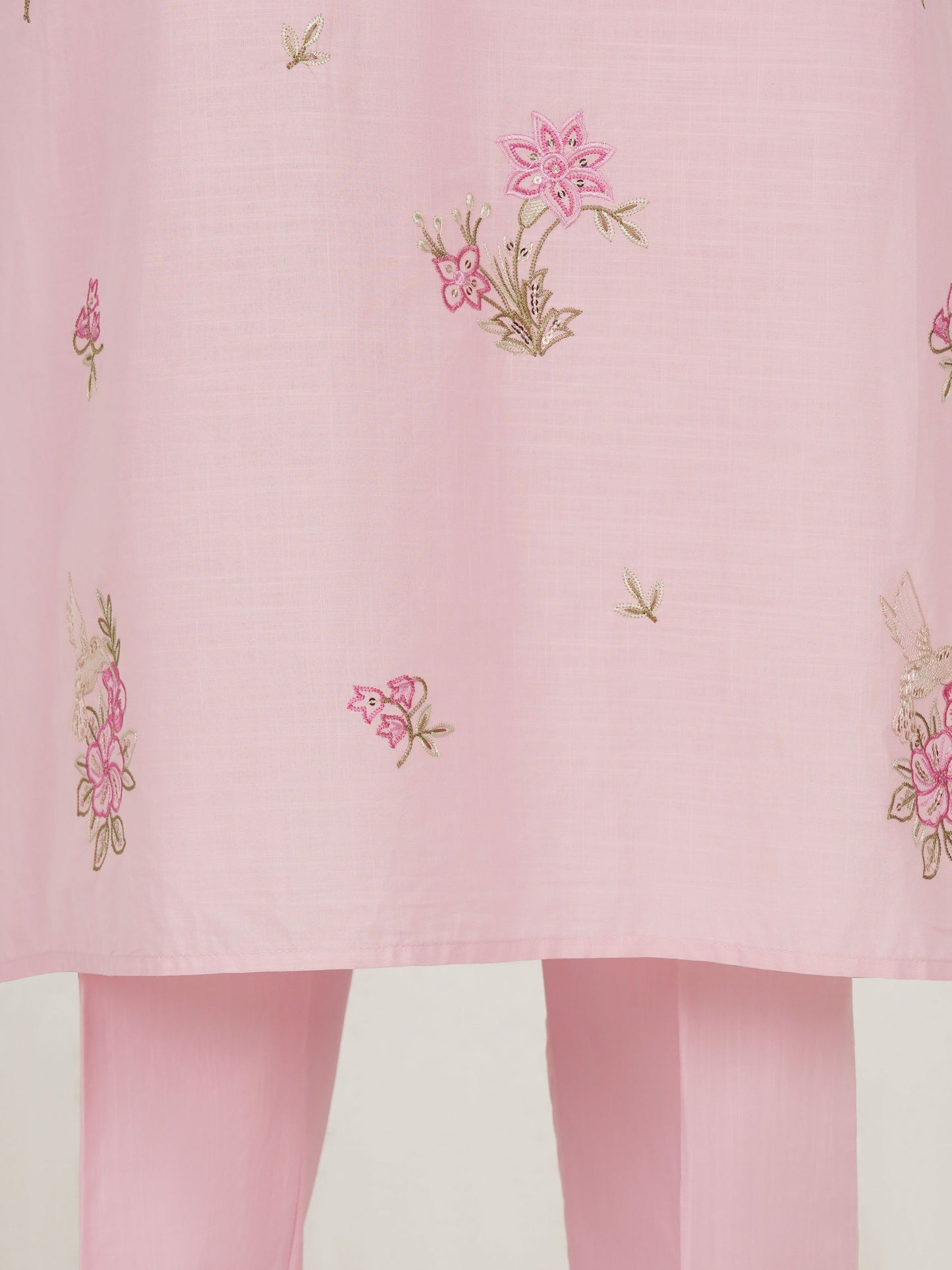 2 Piece Lawn Slub Suit- Embroidered (Pret)