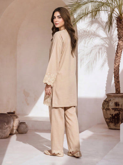 Yarn Dyed Co-ord Set- Embroidered
