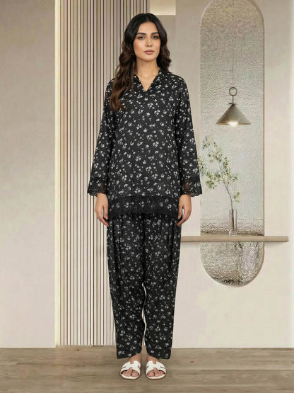 Silk Co-ord set- Embroidered