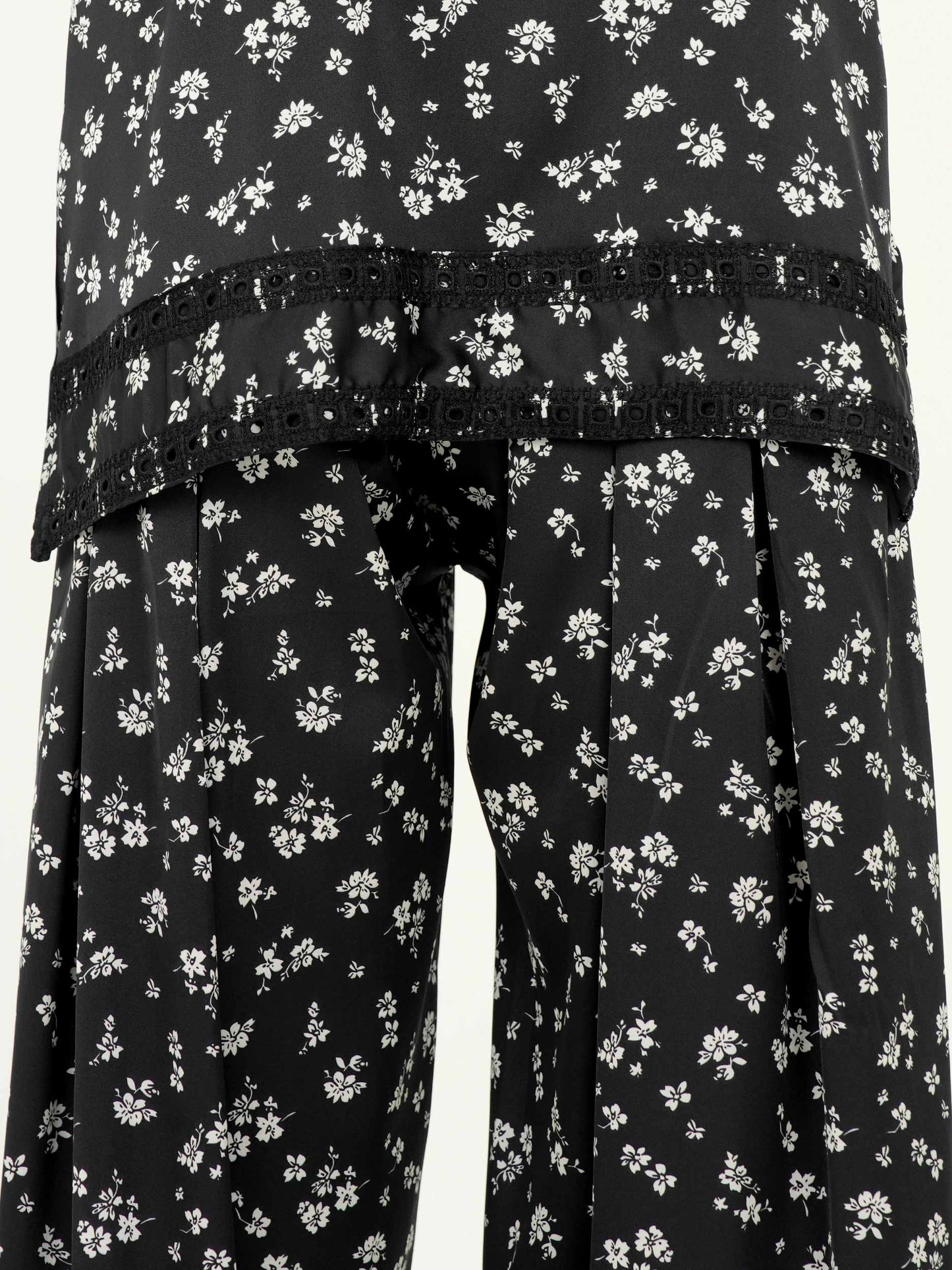 Silk Co-ord set- Embroidered
