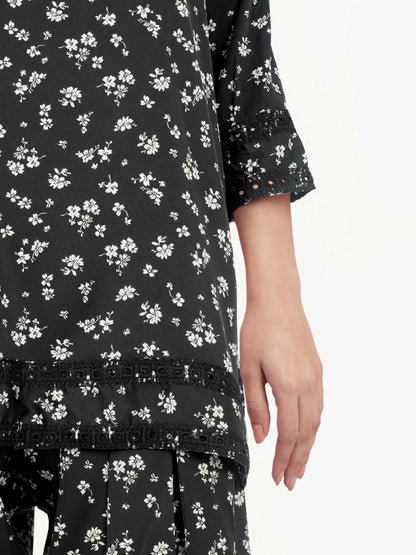 Silk Co-ord set- Embroidered