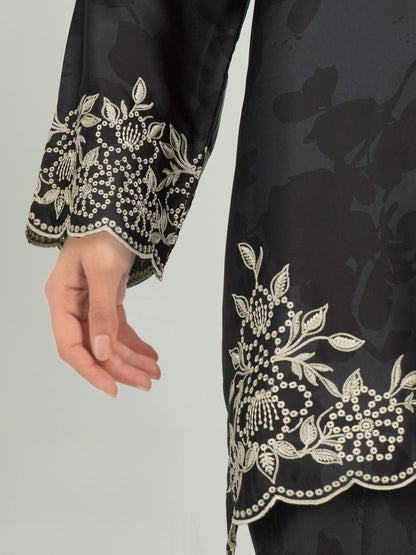 2 Piece Silk Suit- Embroidered (Pret)