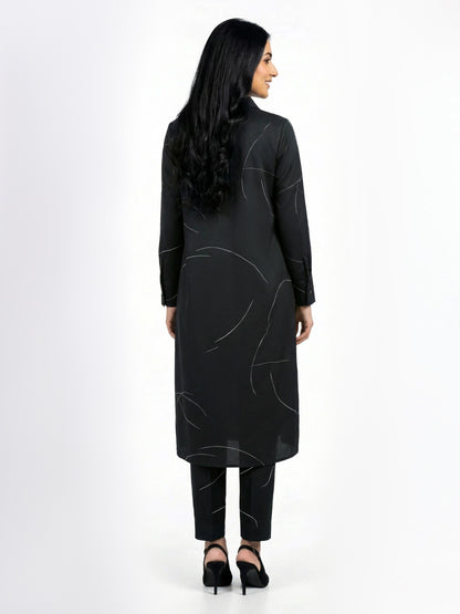 2 Piece Silk Suit- Printed (Pret)